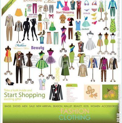 時尚女性服裝圖片